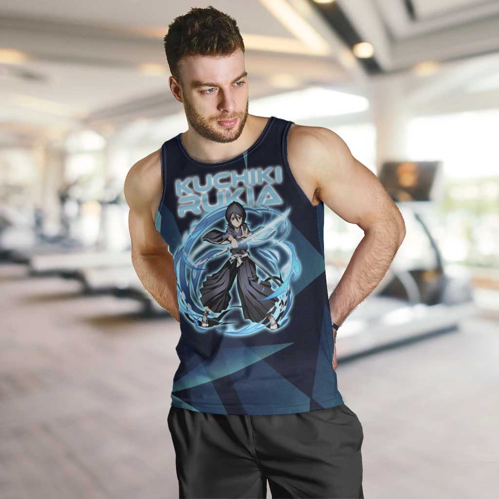 Kuchiki Rukia Bleach Men Tank Top Frost Aura Anime Energy Style