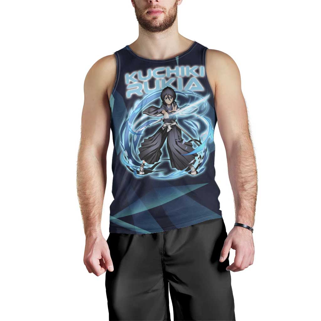 Kuchiki Rukia Bleach Men Tank Top Frost Aura Anime Energy Style