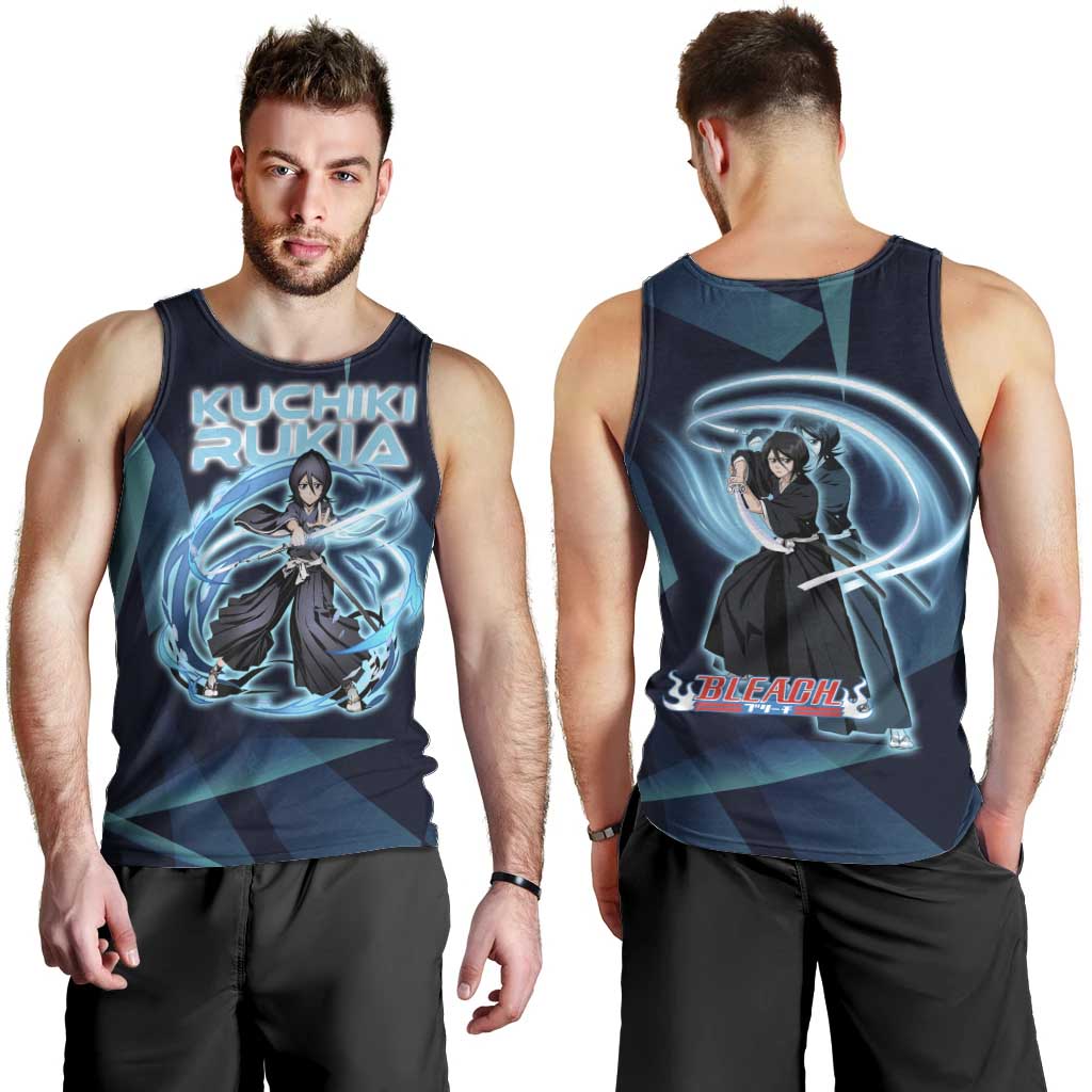 Kuchiki Rukia Bleach Men Tank Top Frost Aura Anime Energy Style