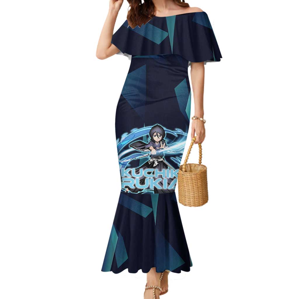 Kuchiki Rukia Bleach Mermaid Dress Frost Aura Anime Energy Style