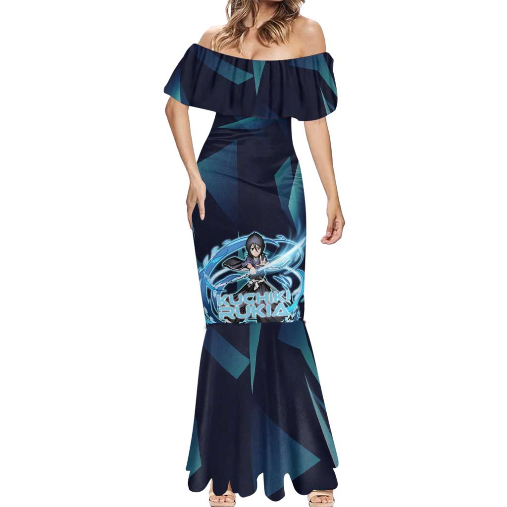 Kuchiki Rukia Bleach Mermaid Dress Frost Aura Anime Energy Style