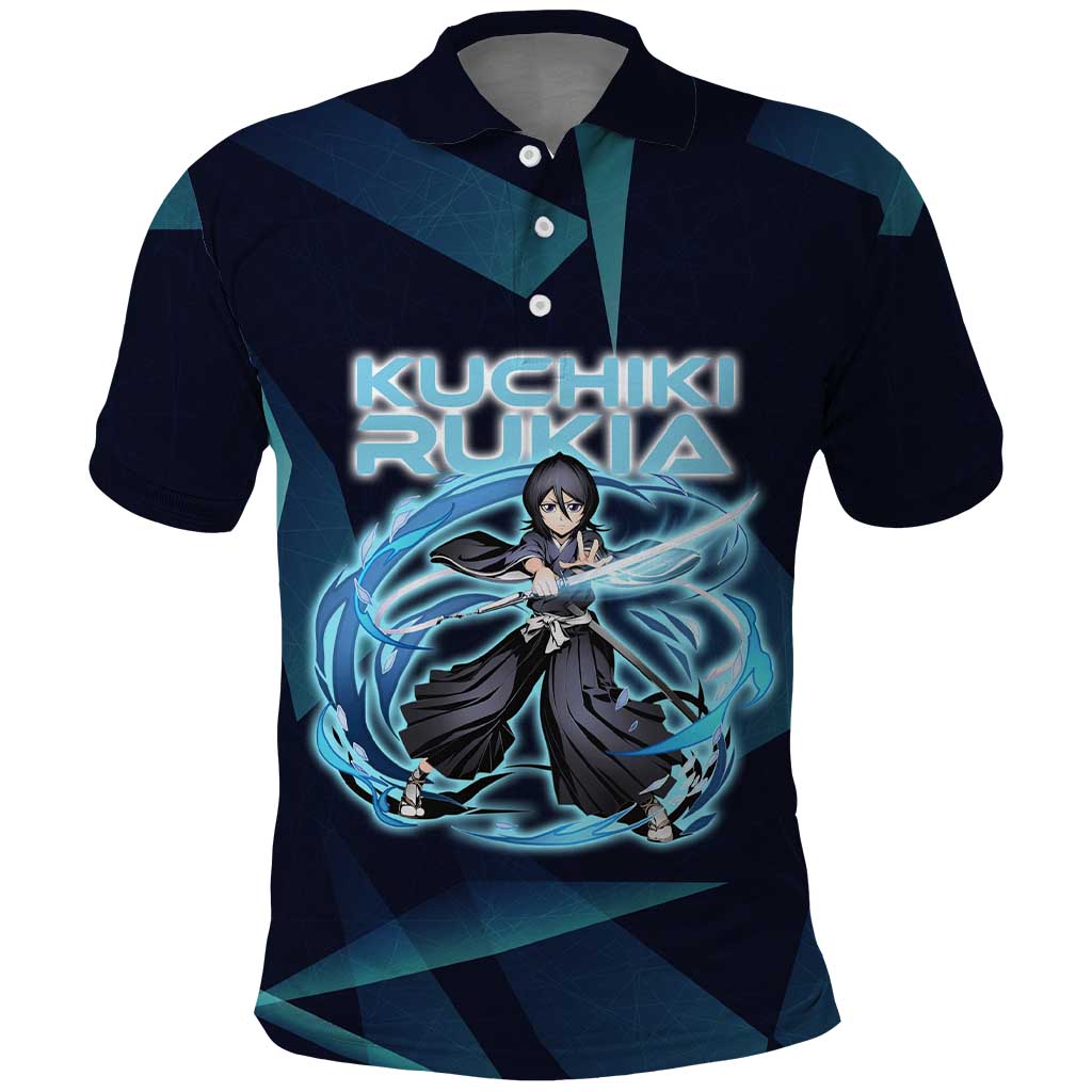 Kuchiki Rukia Bleach Polo Shirt Frost Aura Anime Energy Style