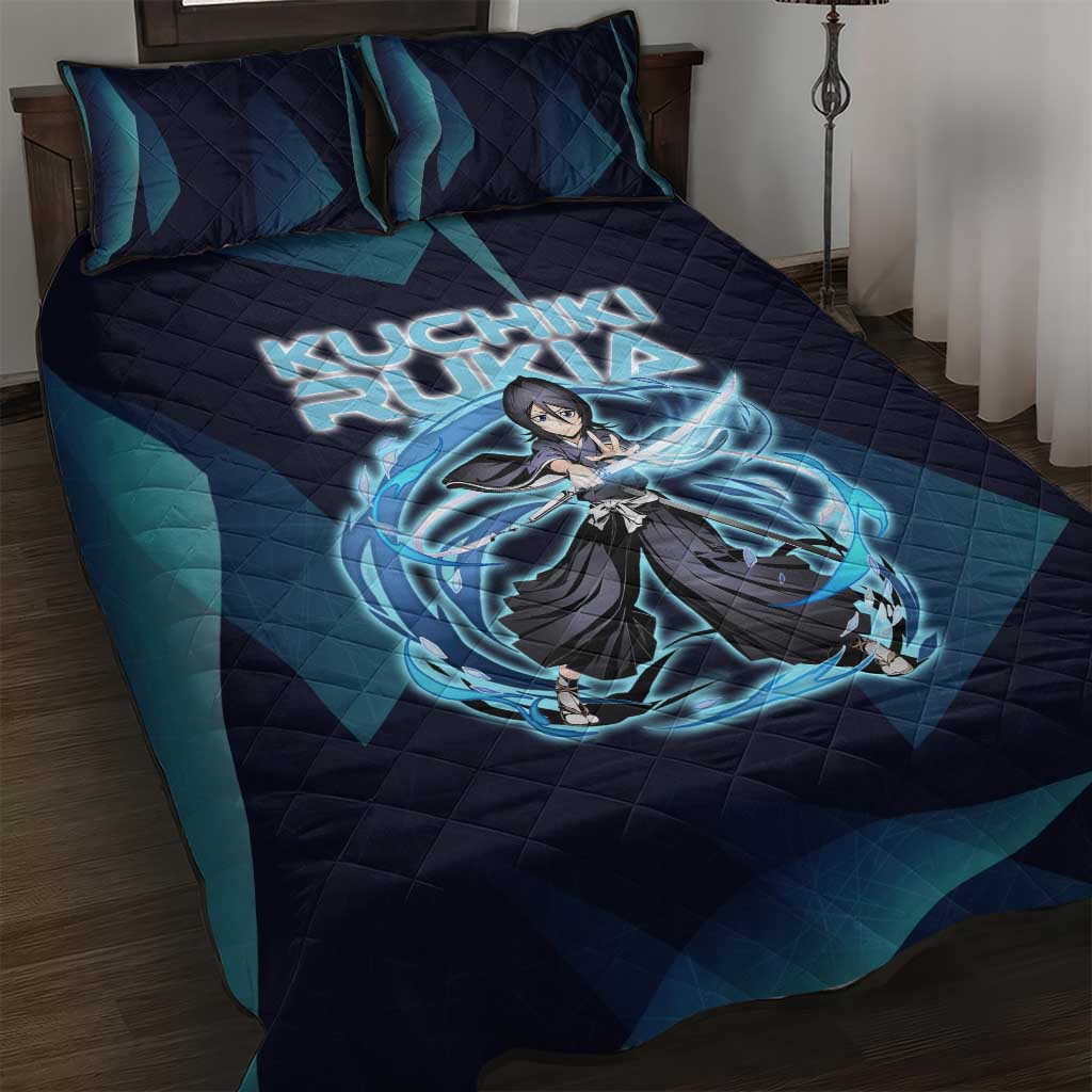 Kuchiki Rukia Bleach Quilt Bed Set Frost Aura Anime Energy Style