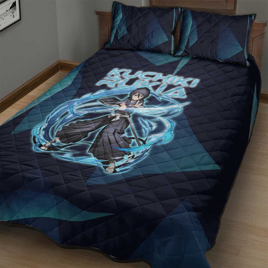 Kuchiki Rukia Bleach Quilt Bed Set Frost Aura Anime Energy Style