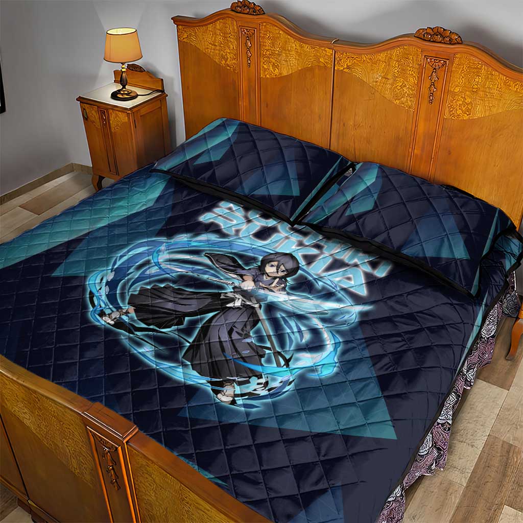 Kuchiki Rukia Bleach Quilt Bed Set Frost Aura Anime Energy Style