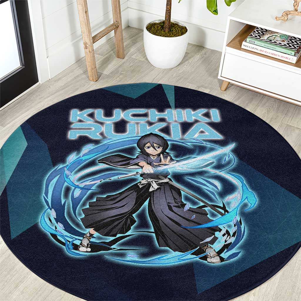 Kuchiki Rukia Bleach Round Carpet Frost Aura Anime Energy Style