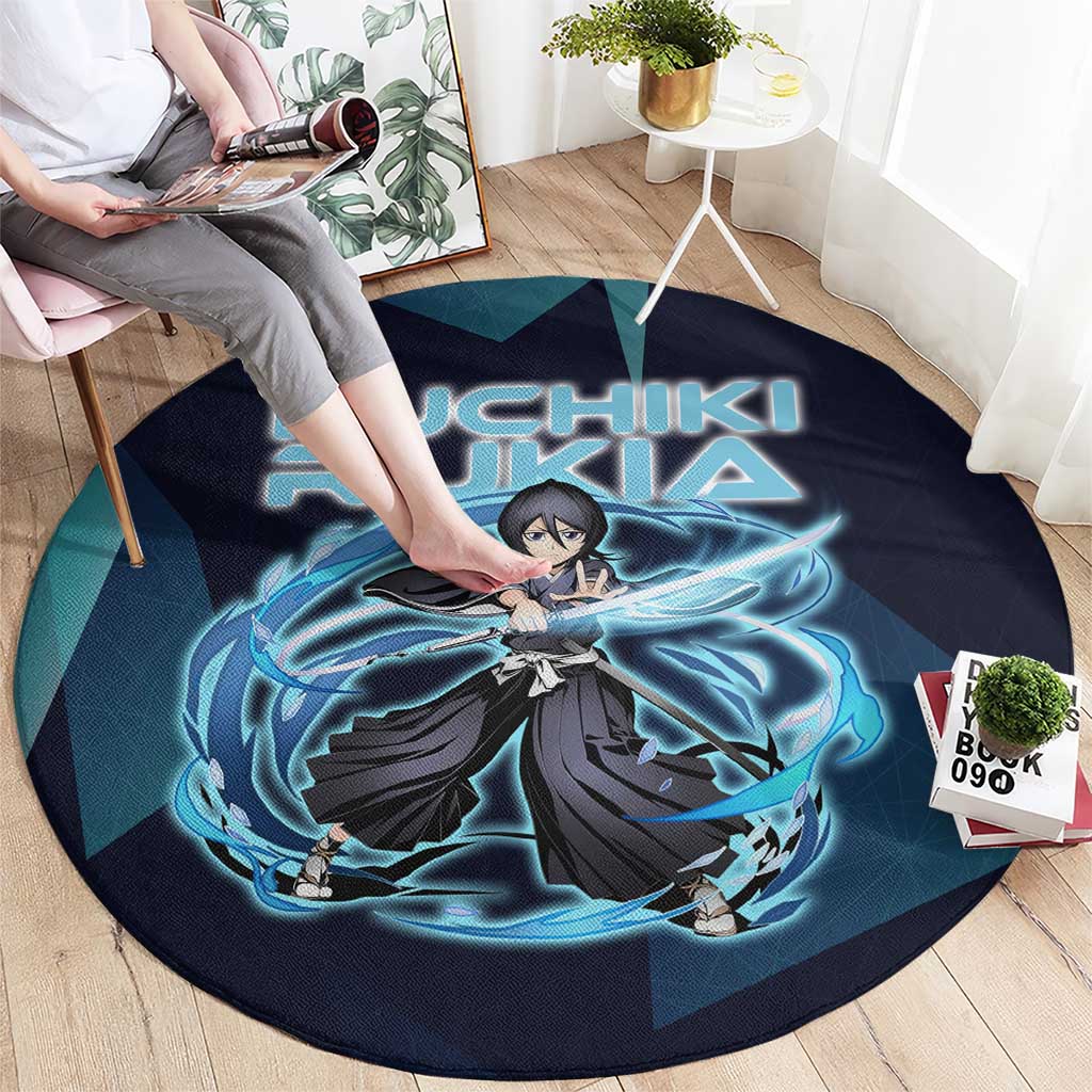Kuchiki Rukia Bleach Round Carpet Frost Aura Anime Energy Style