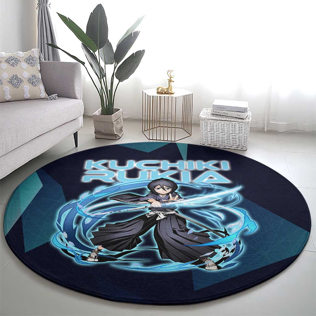 Kuchiki Rukia Bleach Round Carpet Frost Aura Anime Energy Style