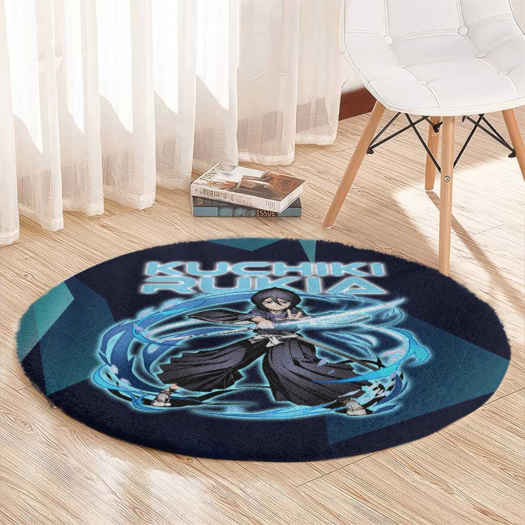 Kuchiki Rukia Bleach Round Carpet Frost Aura Anime Energy Style