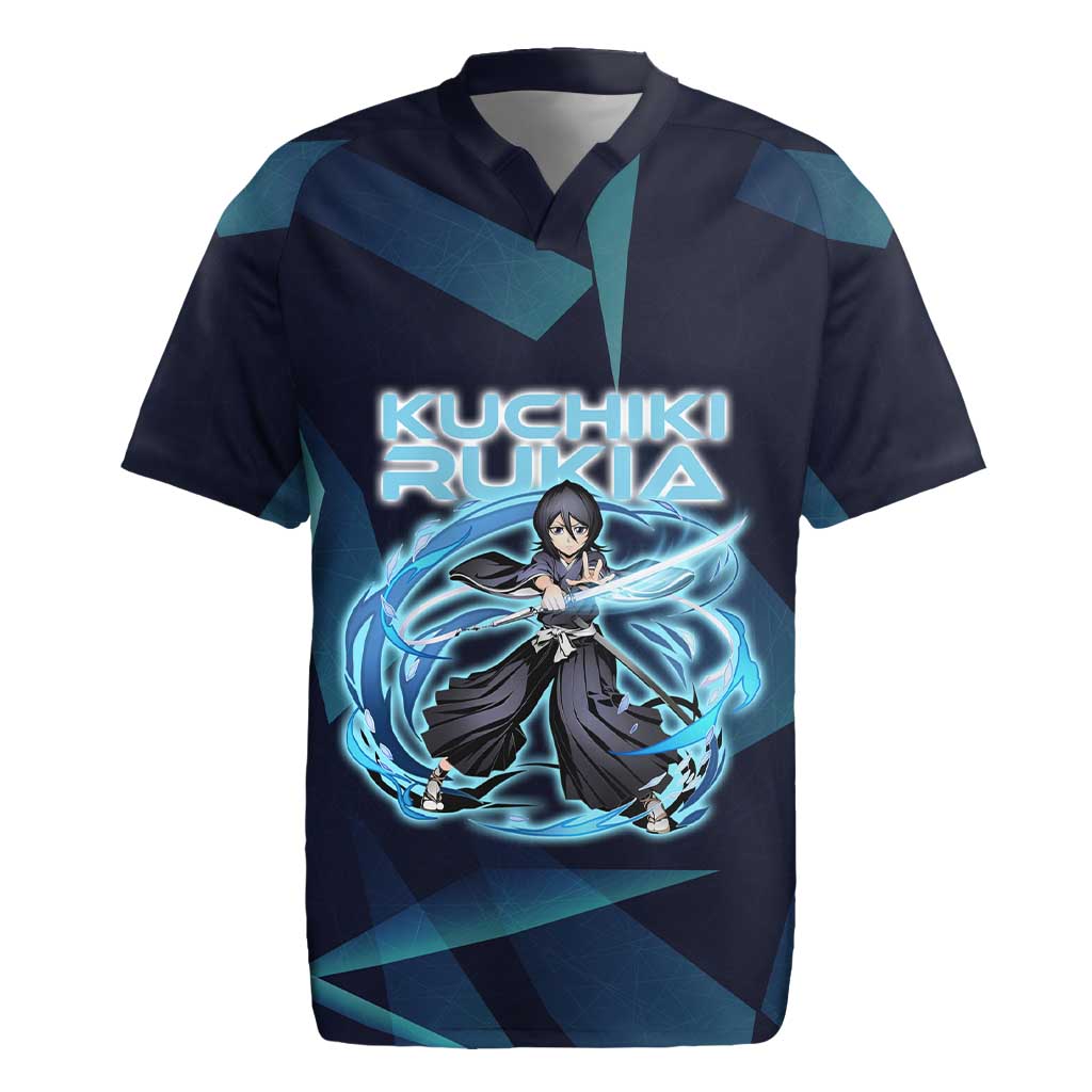 Kuchiki Rukia Bleach Rugby Jersey Frost Aura Anime Energy Style