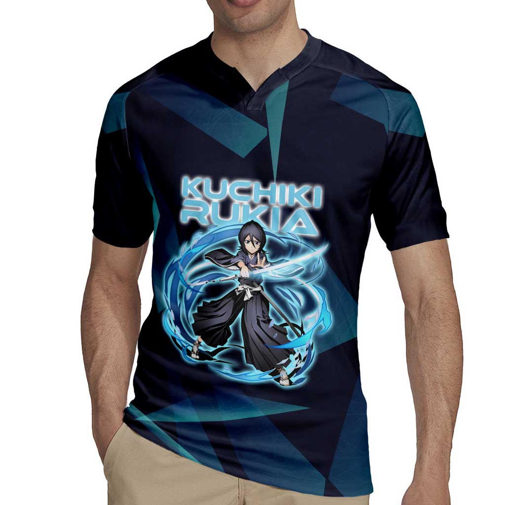 Kuchiki Rukia Bleach Rugby Jersey Frost Aura Anime Energy Style