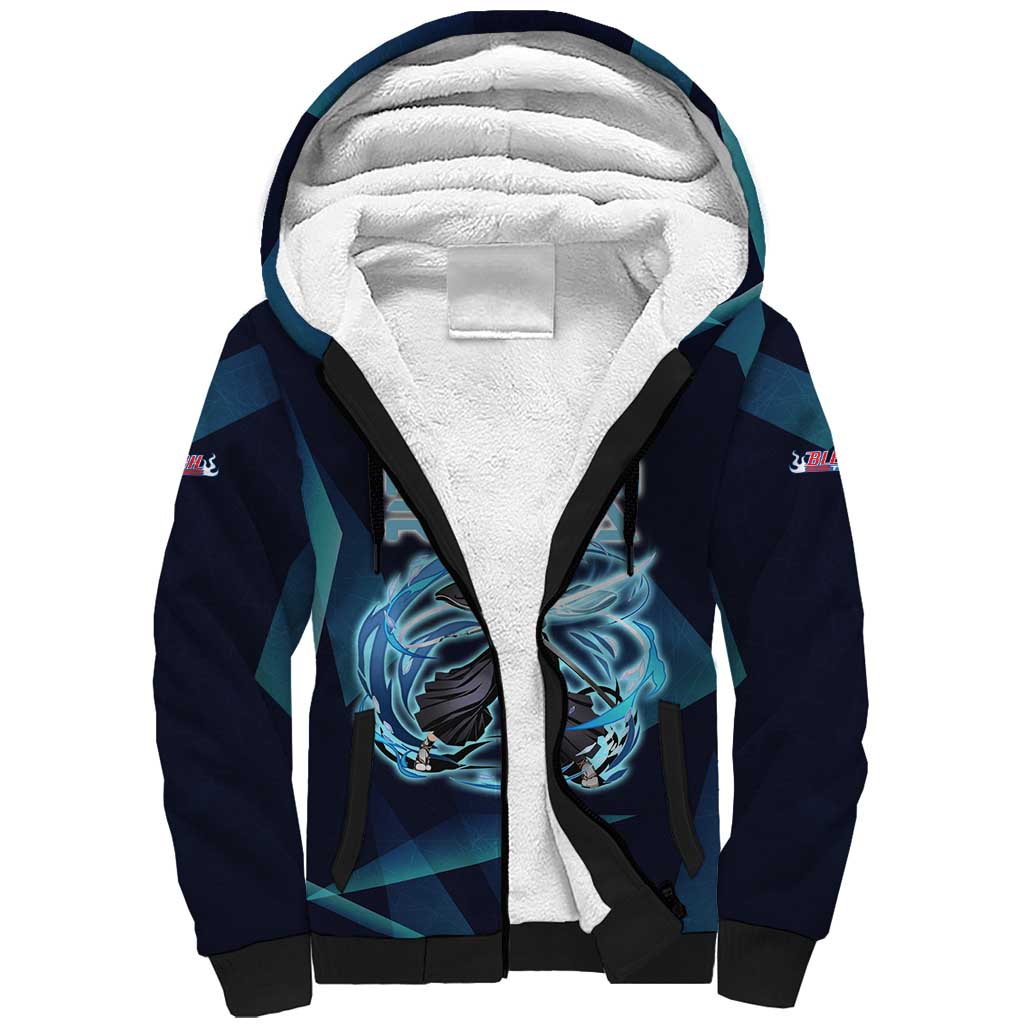 Kuchiki Rukia Bleach Sherpa Hoodie Frost Aura Anime Energy Style