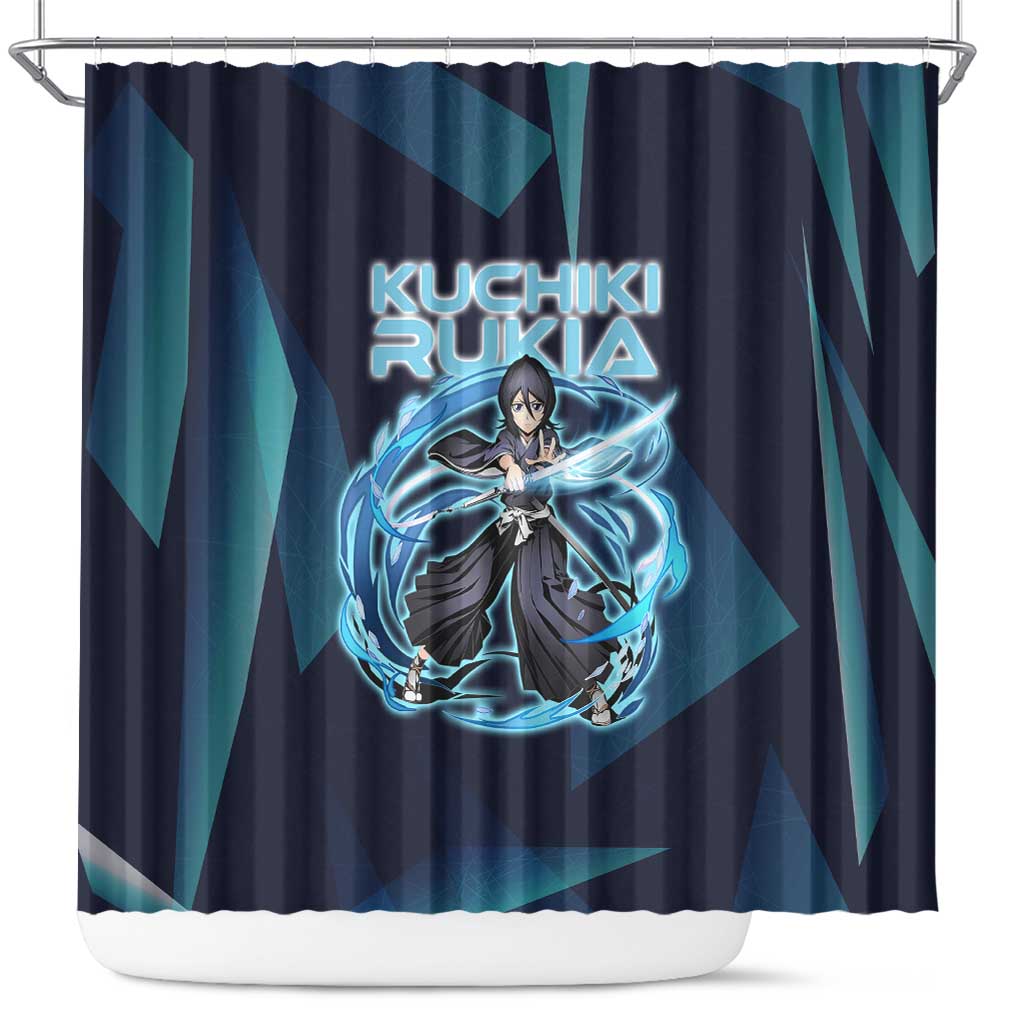 Kuchiki Rukia Bleach Shower Curtain Frost Aura Anime Energy Style