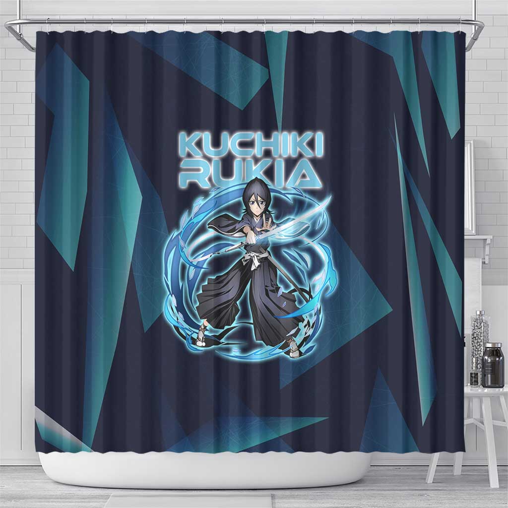 Kuchiki Rukia Bleach Shower Curtain Frost Aura Anime Energy Style