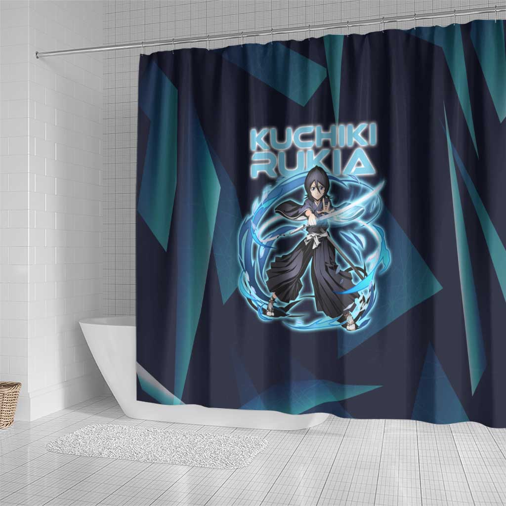 Kuchiki Rukia Bleach Shower Curtain Frost Aura Anime Energy Style