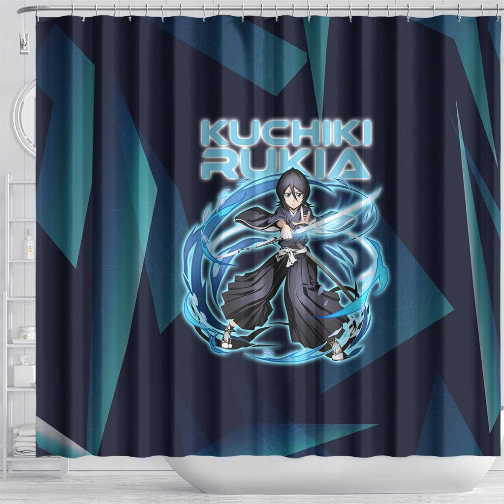Kuchiki Rukia Bleach Shower Curtain Frost Aura Anime Energy Style