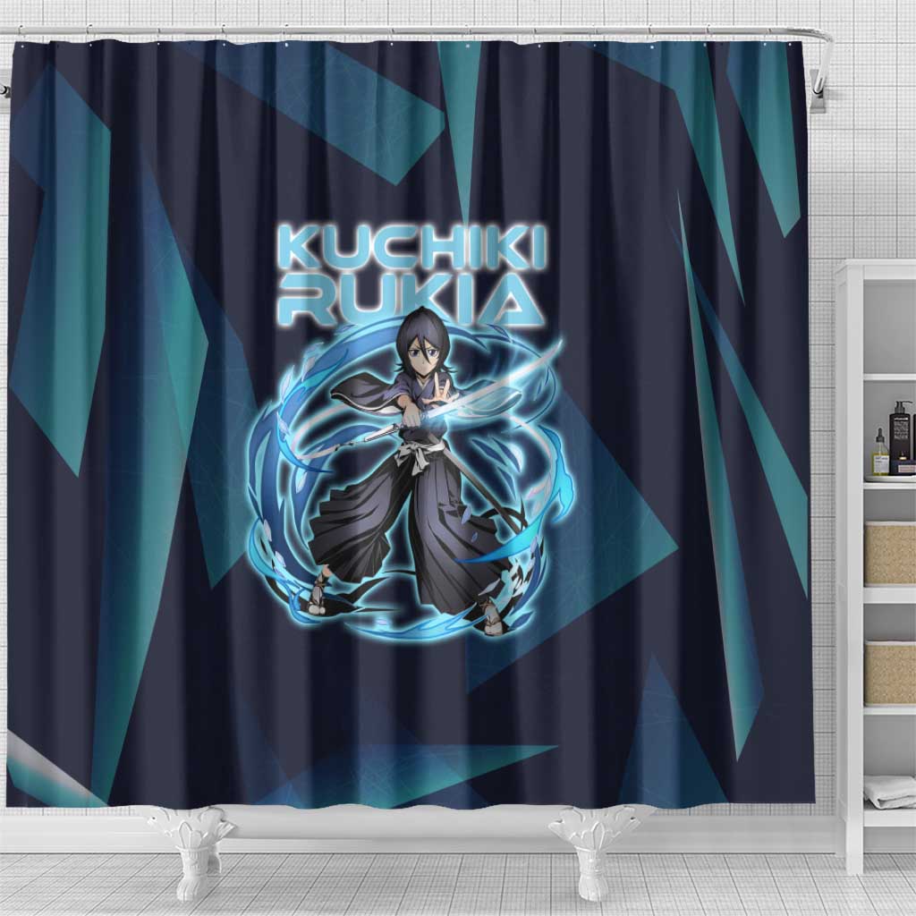 Kuchiki Rukia Bleach Shower Curtain Frost Aura Anime Energy Style