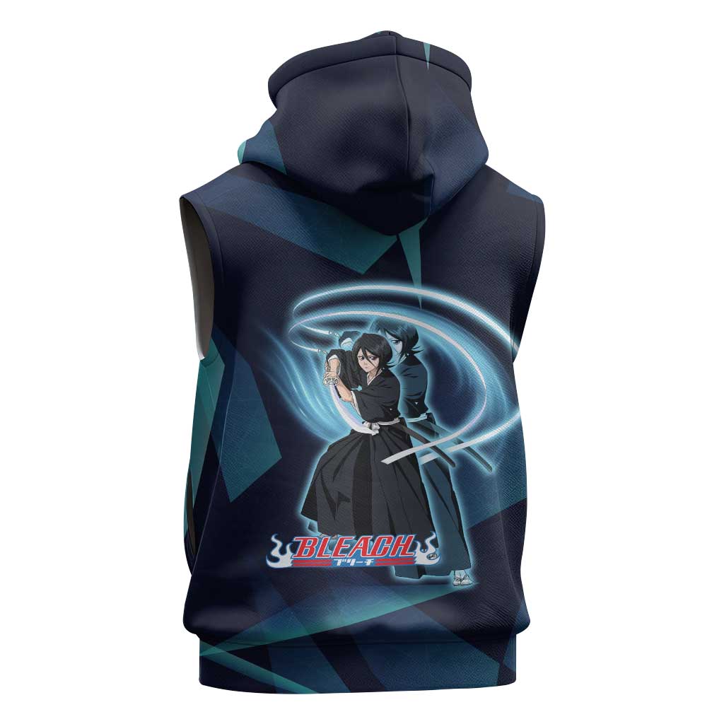 Kuchiki Rukia Bleach Sleeveless Hoodie Frost Aura Anime Energy Style