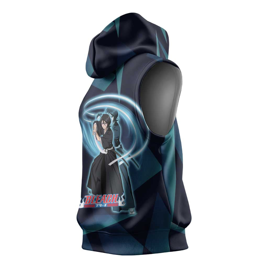 Kuchiki Rukia Bleach Sleeveless Hoodie Frost Aura Anime Energy Style