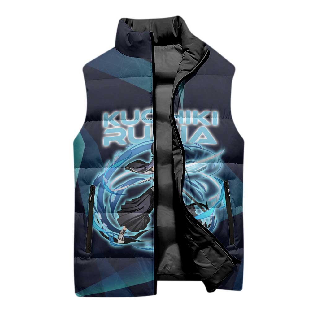 Kuchiki Rukia Bleach Sleeveless Puffer Jacket Frost Aura Anime Energy Style