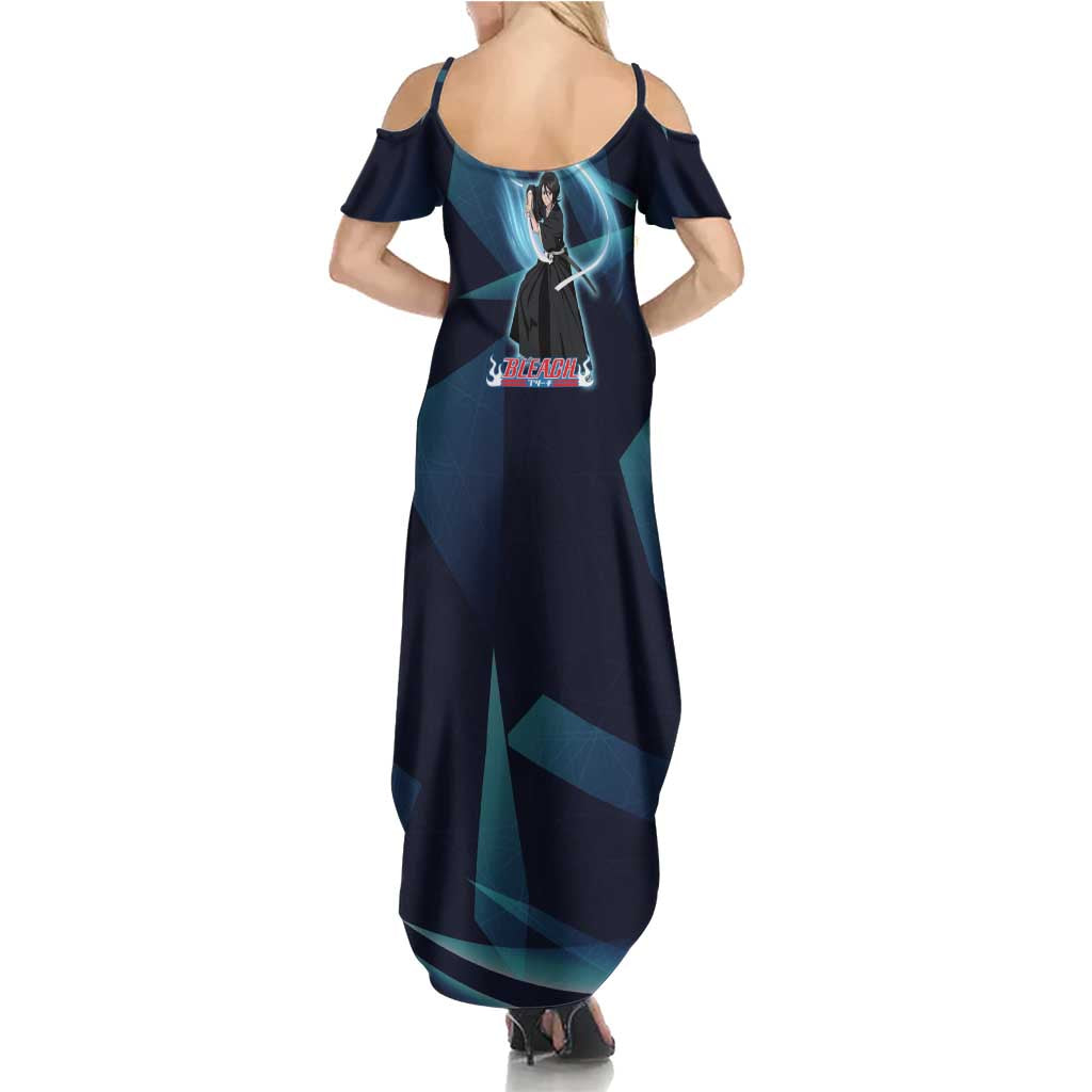 Kuchiki Rukia Bleach Summer Maxi Dress Frost Aura Anime Energy Style