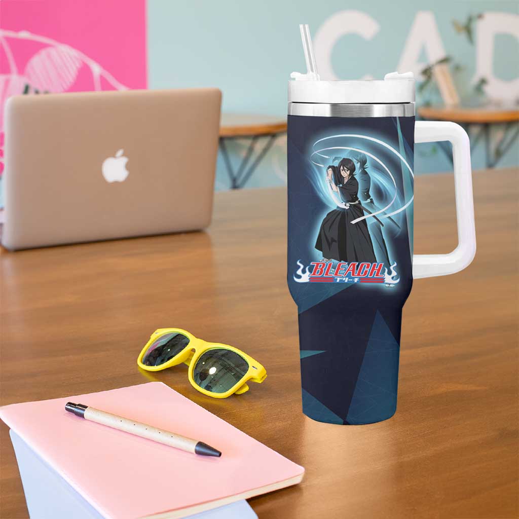 Kuchiki Rukia Bleach Tumbler With Handle Frost Aura Anime Energy Style