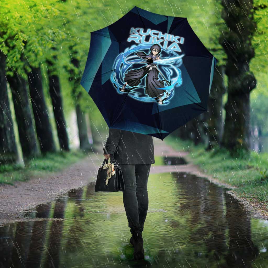 Kuchiki Rukia Bleach Umbrella Frost Aura Anime Energy Style