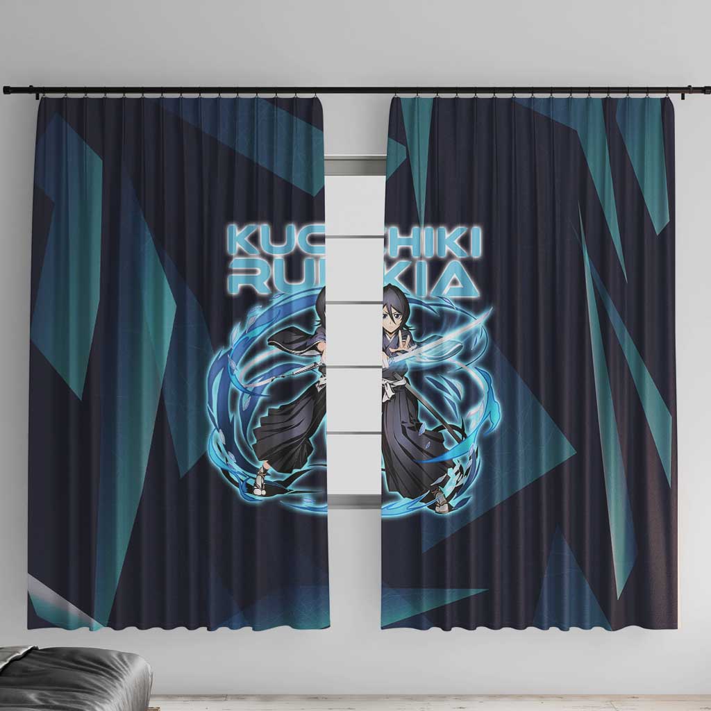 Kuchiki Rukia Bleach Window Curtain Frost Aura Anime Energy Style