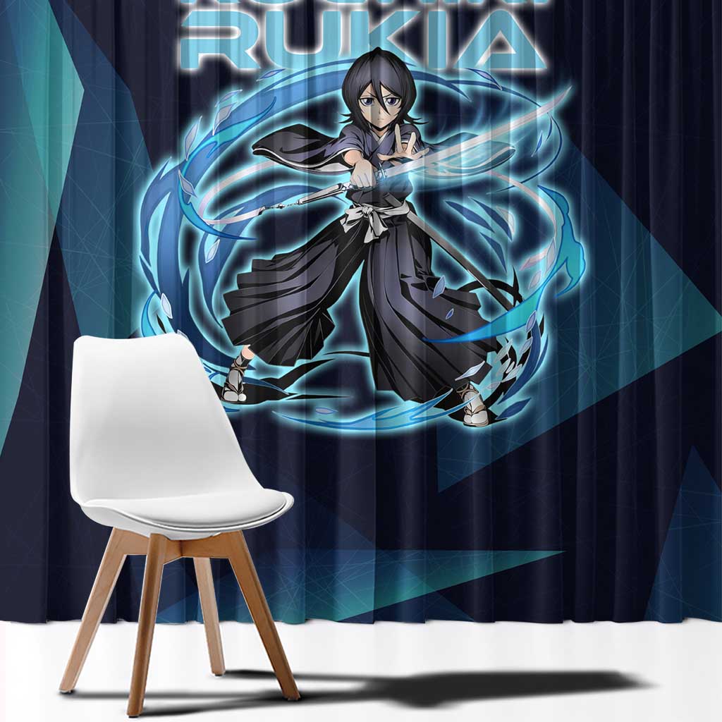 Kuchiki Rukia Bleach Window Curtain Frost Aura Anime Energy Style