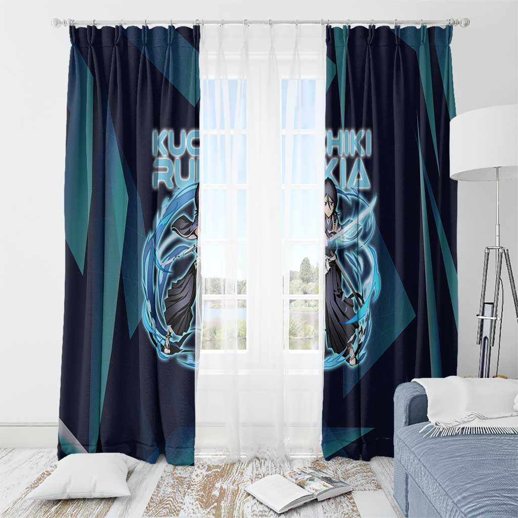 Kuchiki Rukia Bleach Window Curtain Frost Aura Anime Energy Style