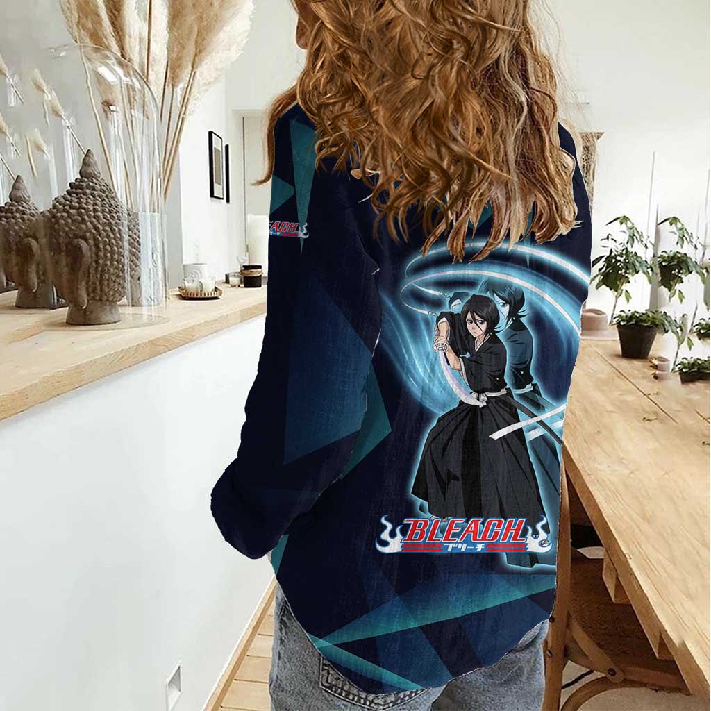 Kuchiki Rukia Bleach Women Casual Shirt Frost Aura Anime Energy Style