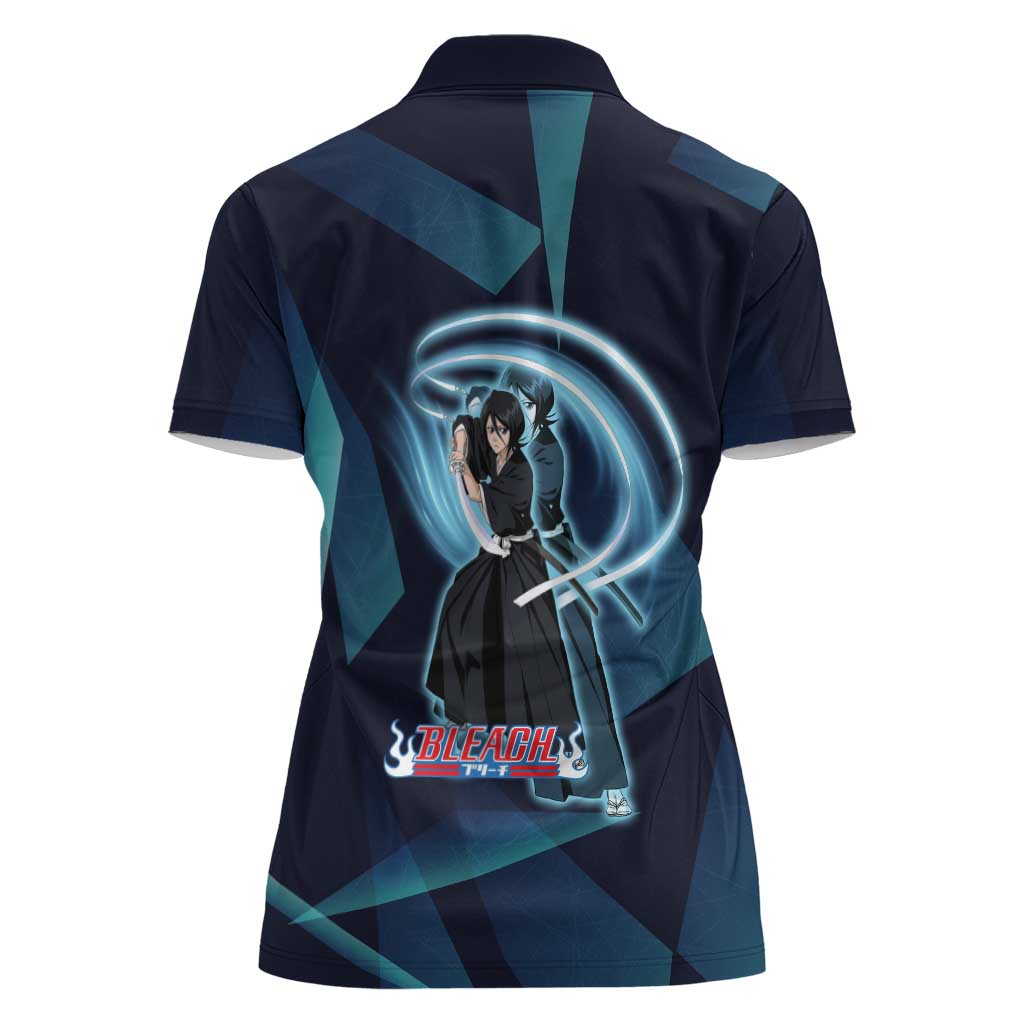 Kuchiki Rukia Bleach Women Polo Shirt Frost Aura Anime Energy Style