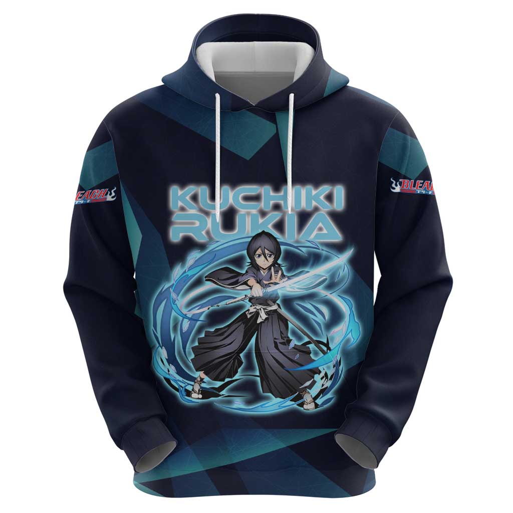 Kuchiki Rukia Bleach Zip Hoodie Frost Aura Anime Energy Style