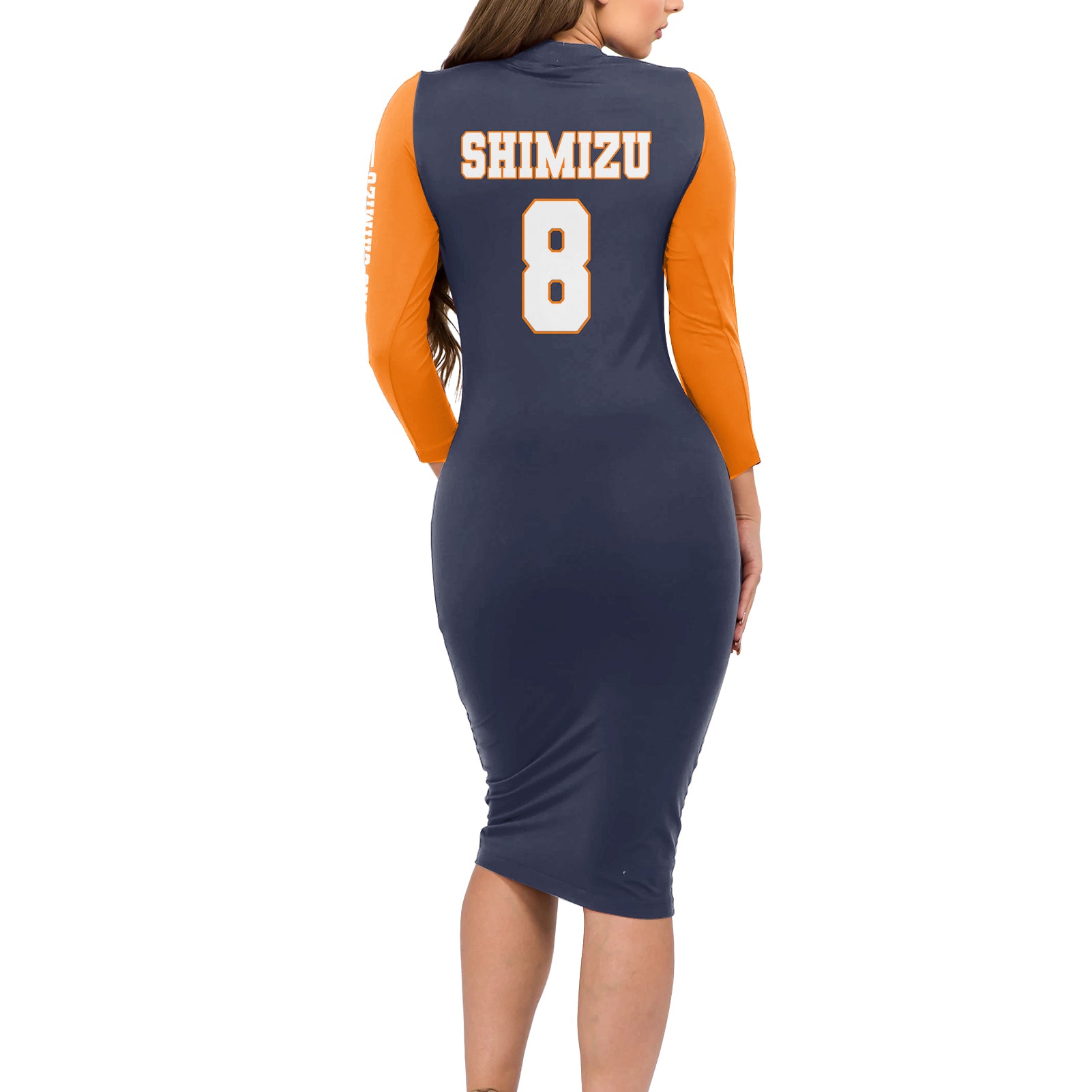 Karasuno Kiyoko Shimizu Long Sleeve Bodycon Dress