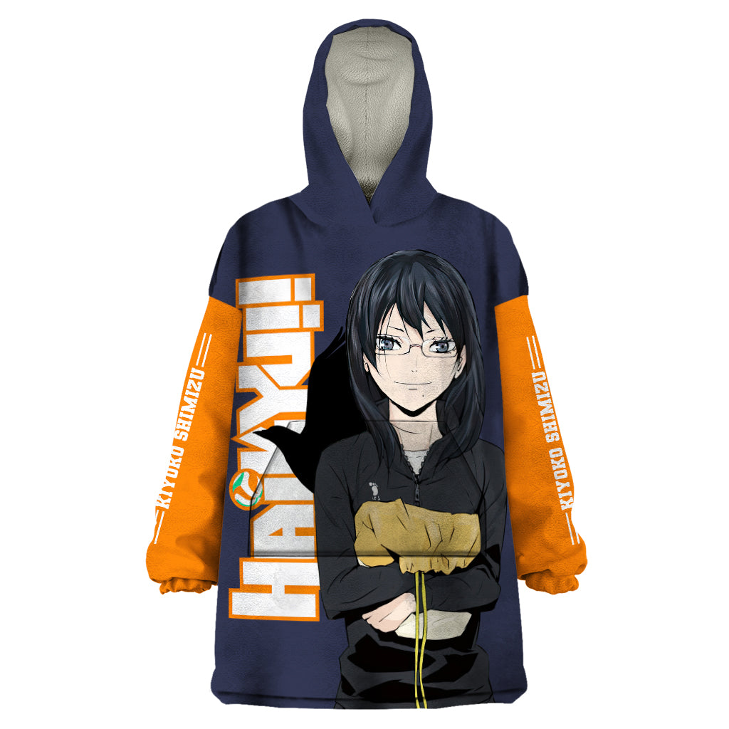Karasuno Kiyoko Shimizu Wearable Blanket Hoodie