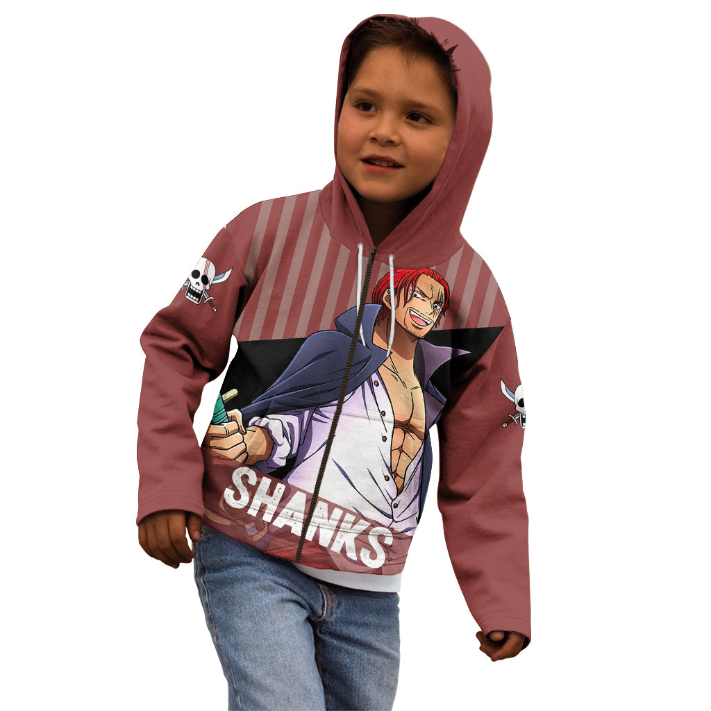Shanks Red-Haired - Yonko One Piece Kid Hoodie