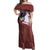 Shanks Red-Haired - Yonko One Piece Off Shoulder Maxi Dress