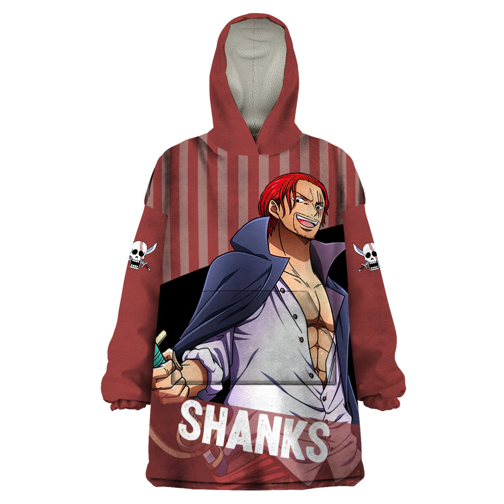 Shanks Red-Haired - Yonko One Piece Wearable Blanket Hoodie