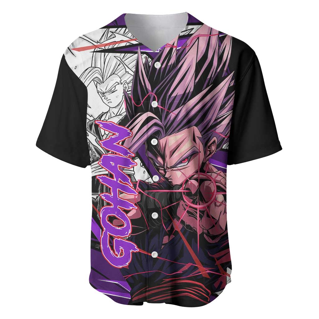 Gohan SSJ2 - Dragon Ball Baseball Jersey Anime Mix Manga Style