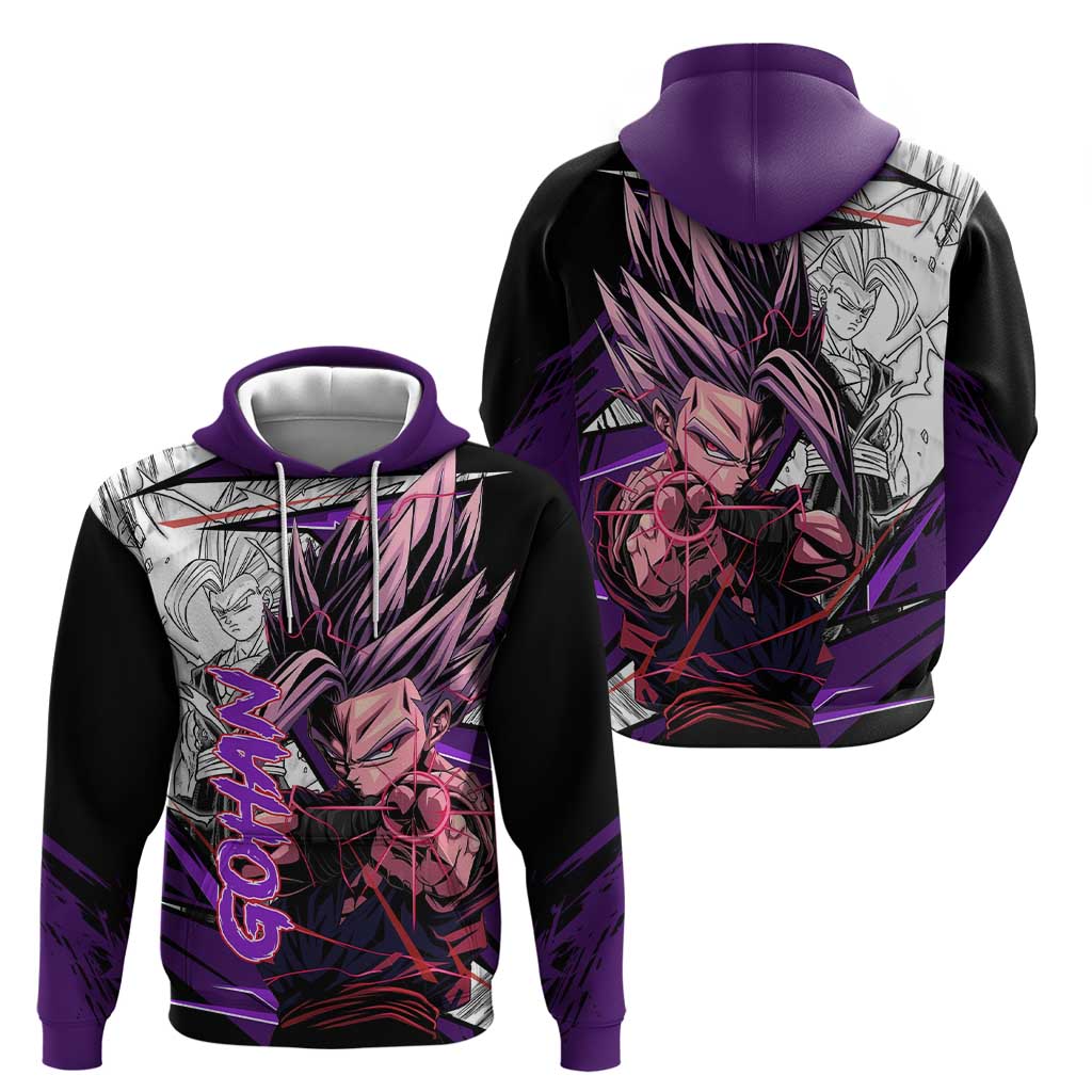 Gohan SSJ2 - Dragon Ball Hoodie Anime Mix Manga Style