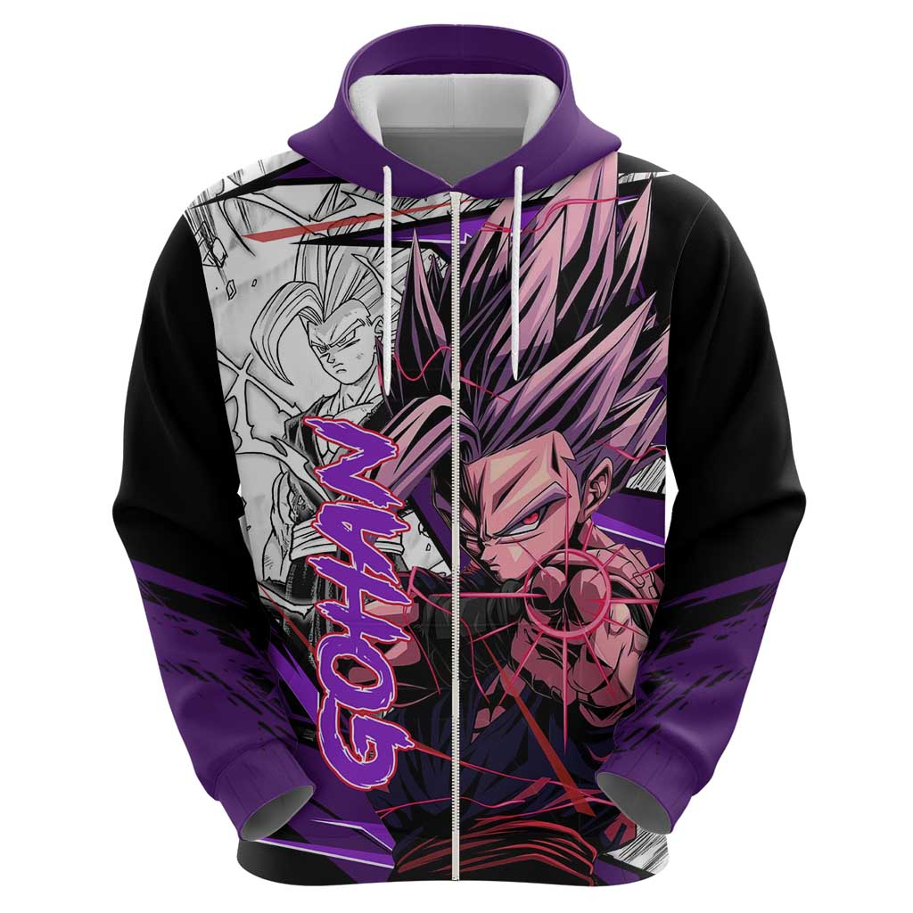 Gohan SSJ2 - Dragon Ball Hoodie Anime Mix Manga Style