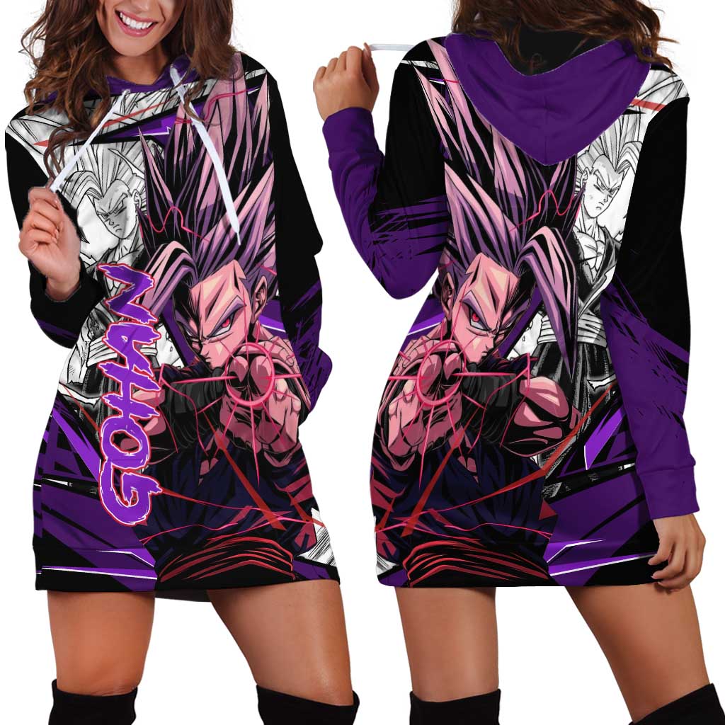 Gohan SSJ2 - Dragon Ball Hoodie Dress Anime Mix Manga Style