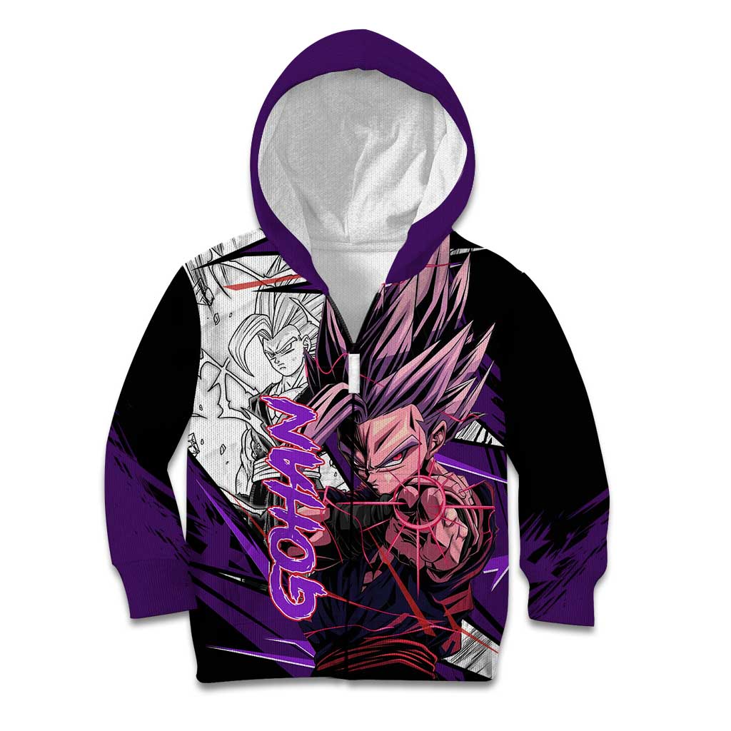Gohan SSJ2 - Dragon Ball Kid Hoodie Anime Mix Manga Style
