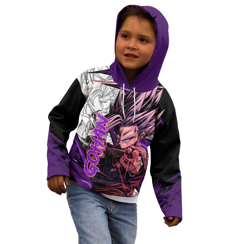 Gohan SSJ2 - Dragon Ball Kid Hoodie Anime Mix Manga Style