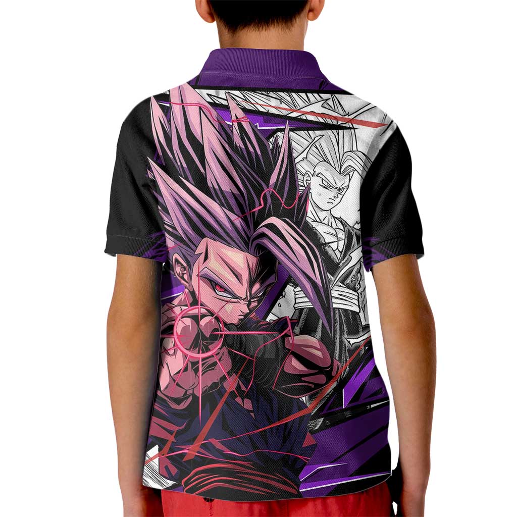 Gohan SSJ2 - Dragon Ball Kid Polo Shirt Anime Mix Manga Style