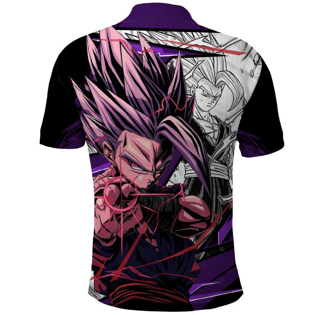 Gohan SSJ2 - Dragon Ball Polo Shirt Anime Mix Manga Style