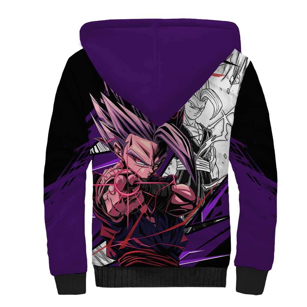 Gohan SSJ2 - Dragon Ball Sherpa Hoodie Anime Mix Manga Style