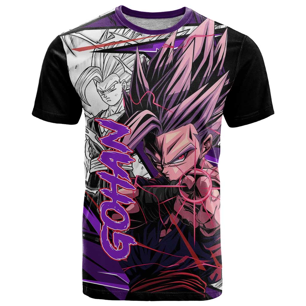Gohan SSJ2 - Dragon Ball T Shirt Anime Mix Manga Style