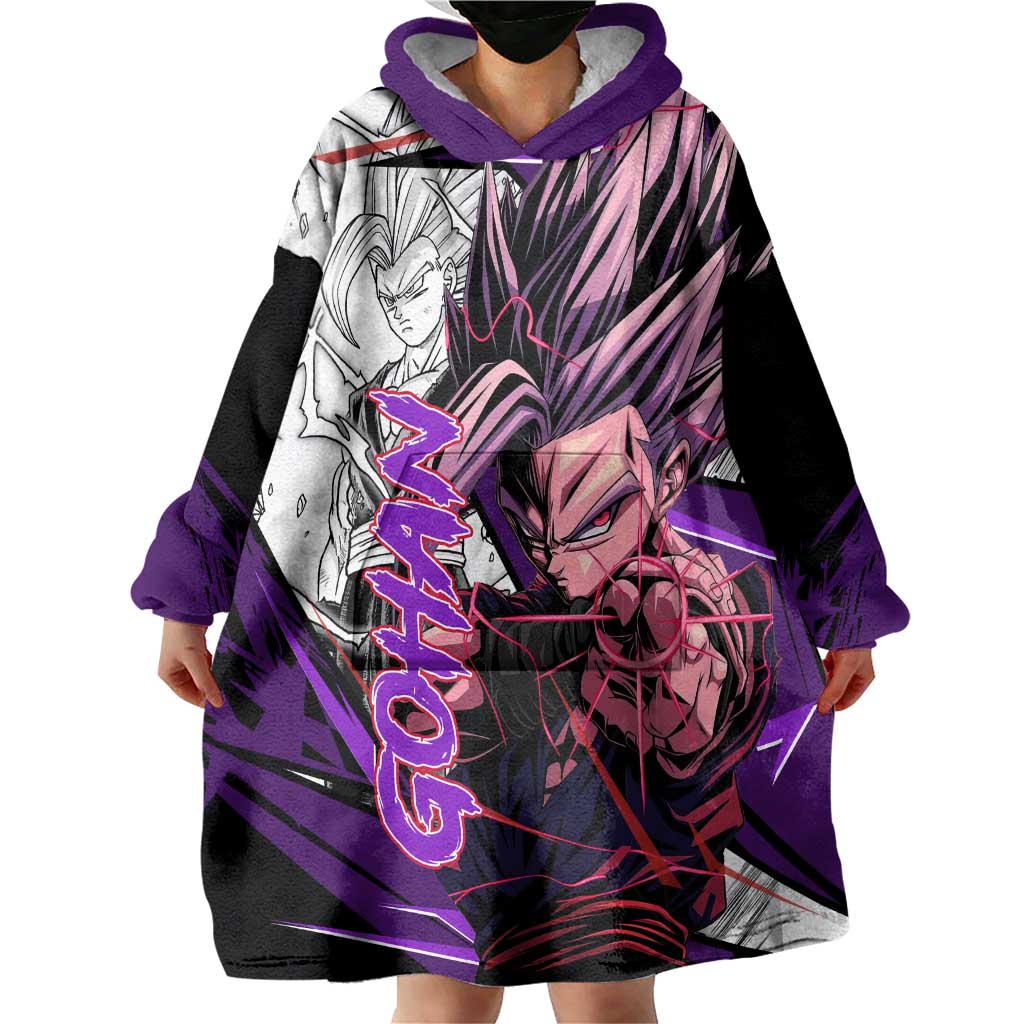 Gohan SSJ2 - Dragon Ball Wearable Blanket Hoodie Anime Mix Manga Style