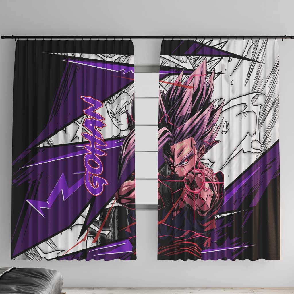 Gohan SSJ2 - Dragon Ball Window Curtain Anime Mix Manga Style